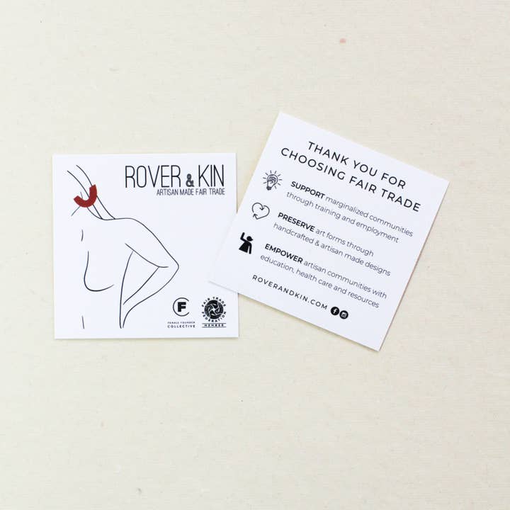 Rover & Kin - Wholesale Dangle Earrings - Wood Disc Earrings - Teak Wood2