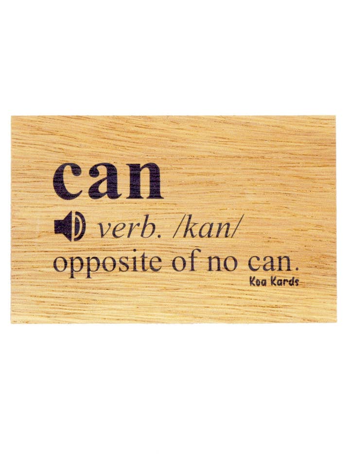 Kann für den Großhandel von Koa Kards