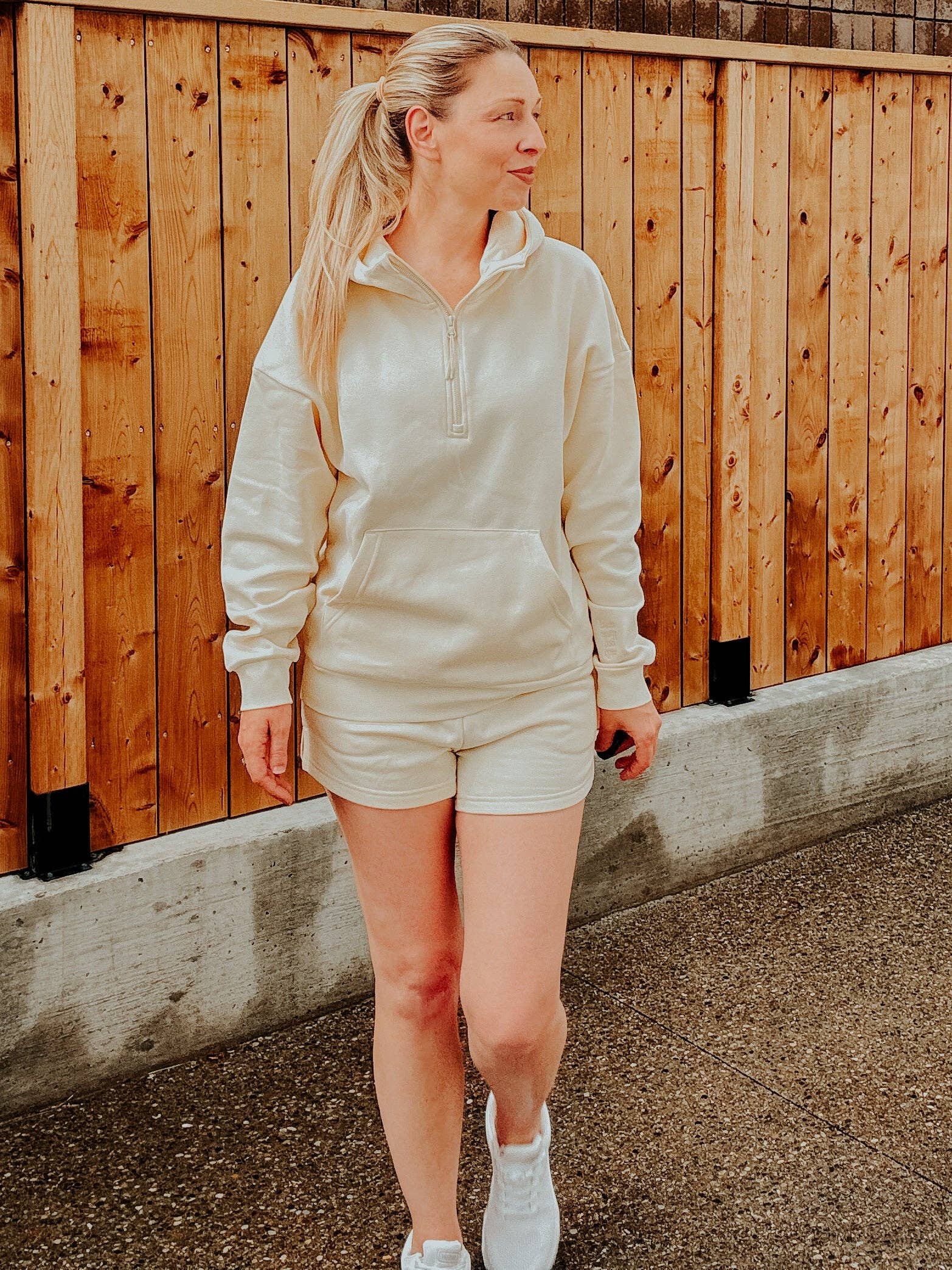 Blonde Ambition | Jewelry | Valentines Gift & Sweaters - Wholesale Hoodie - Women's - This Too Shall Pass Embroidered Ultimate 1/2 Zip Hoodie7