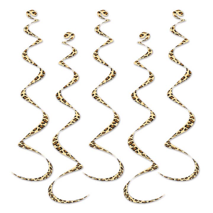 Tryckta leopardmönstrade virvlar - 61 cm för wholesale av 360 Degrees Ltd