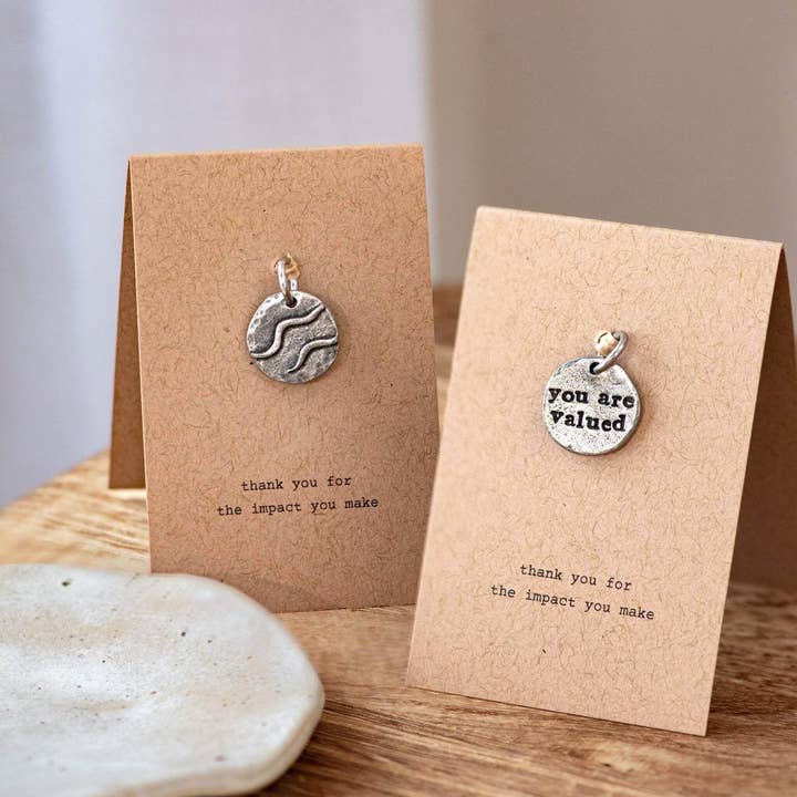 You Are Valued Keyring Charm - Affirmation Gift for wholesale by Give Yourself Kindness