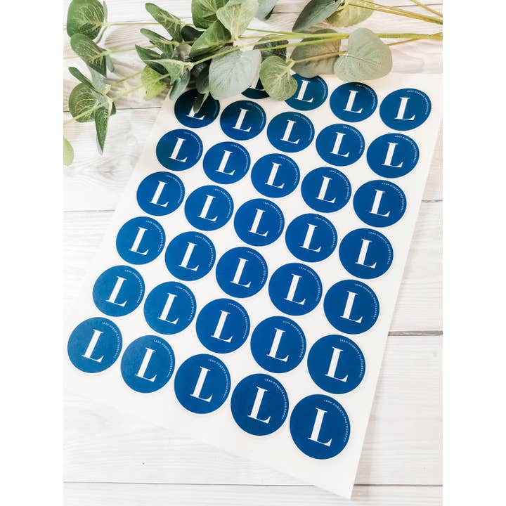SR Creative Studio – wholesale Sticker – 37mm Round Matte Personalised Logo Stickers on A4 Sheets1