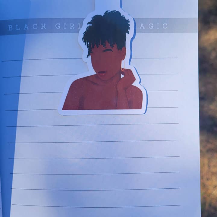 Shy Curls Magnetic Bookmark for wholesale by Self Care Tribe