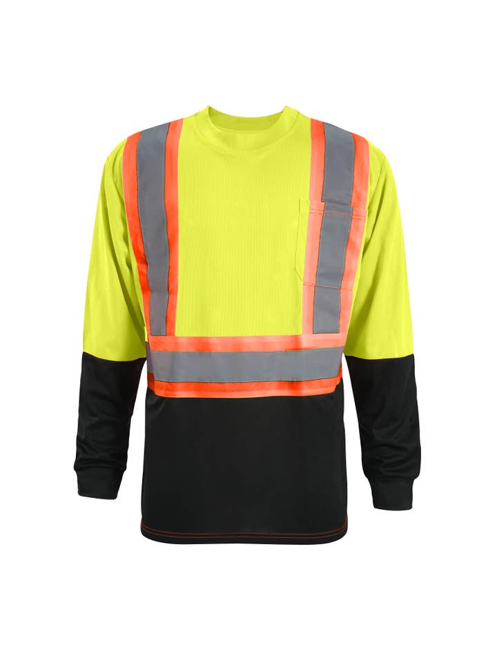 LeeHanTon - Wholesale T-Shirt - Men's - HIGH-VIS Safety Long Sleeve Shirt