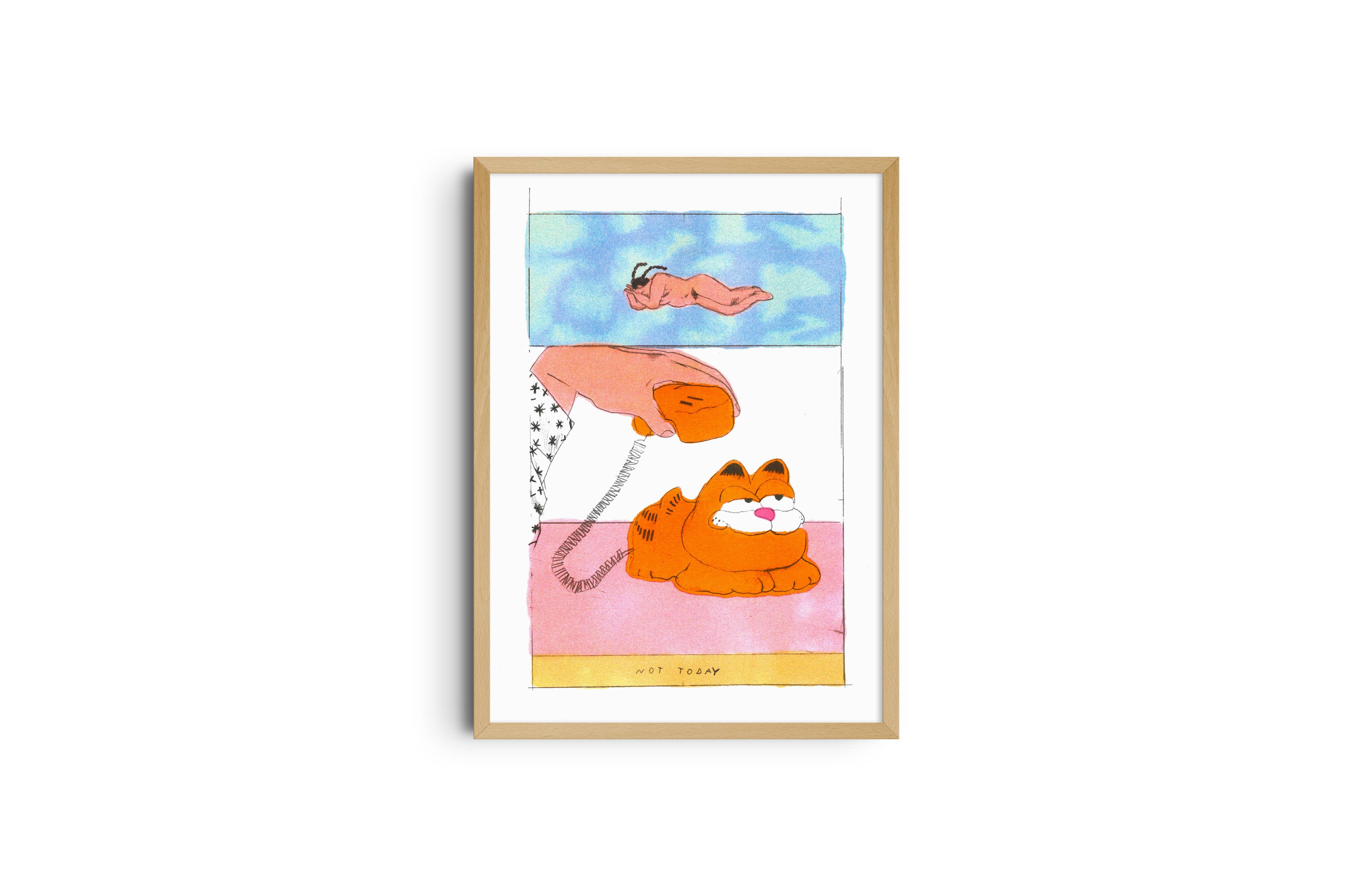 KIBLIND Atelier - Venta al por mayor Pósteres - Póster A3 - Melek Zertal - Garfield