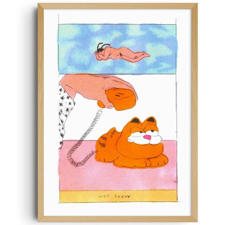 KIBLIND Atelier – Engroshandel Plakat – A3 plakat - Melek Zertal - Garfield