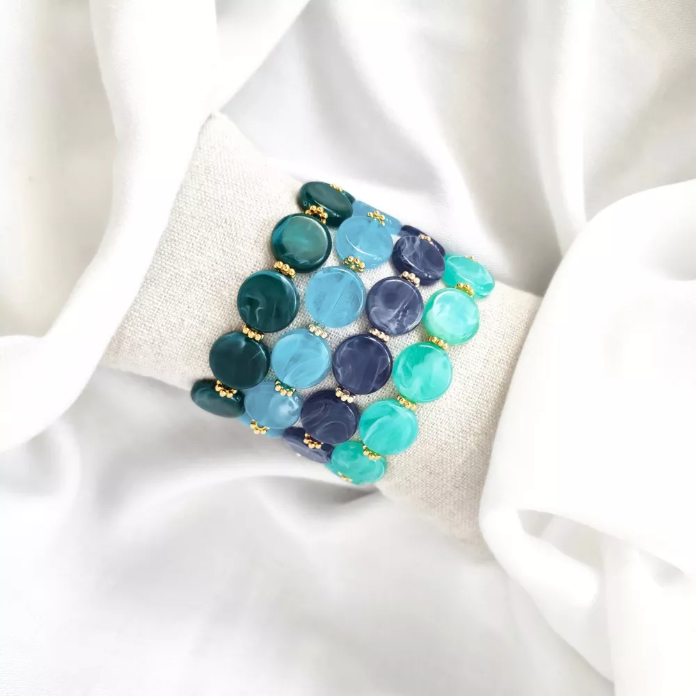 L'Atelier d'Artémis - Vente Bracelet de perles - Bracelet élastique ROMY22