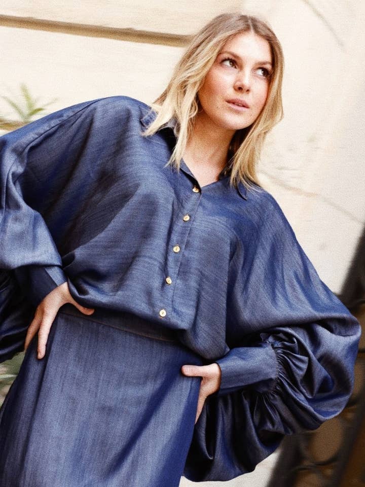 SATCHI TENCEL SHIRT for wholesale by Hortence