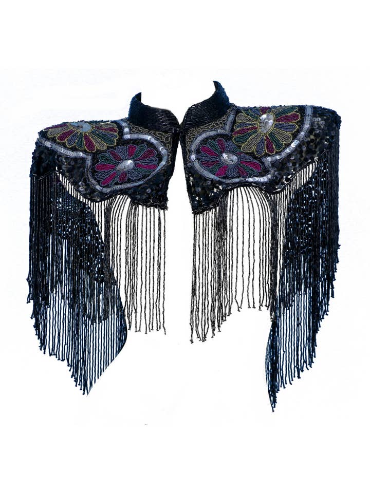 Western Fashion - Wholesale Cape - Women's - 8875 - Beaded Cape - Multi1