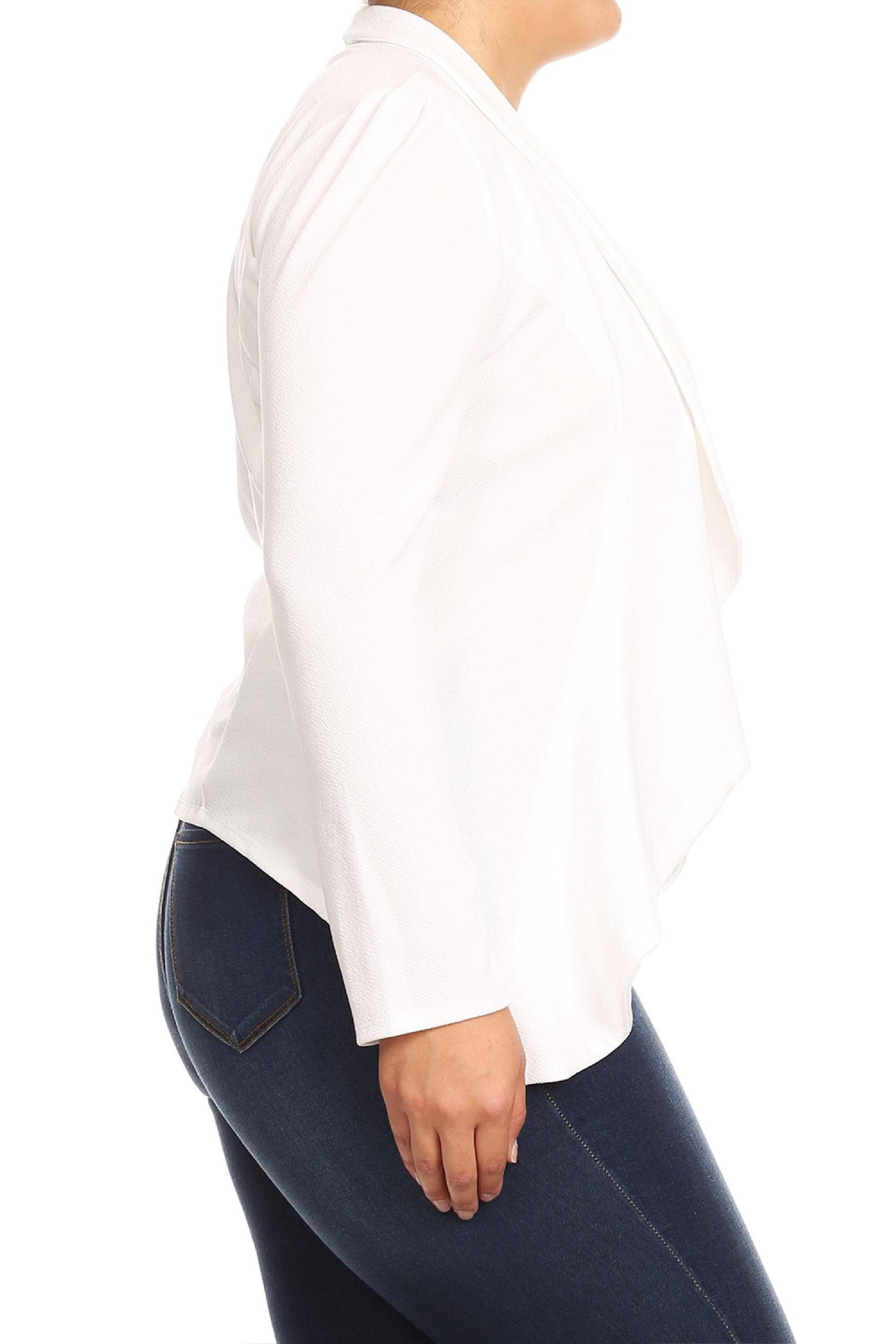 MOA COLLECTION – Blazer - Mulher por atacado – Jaqueta feminina sólida de mangas compridas para escritório21