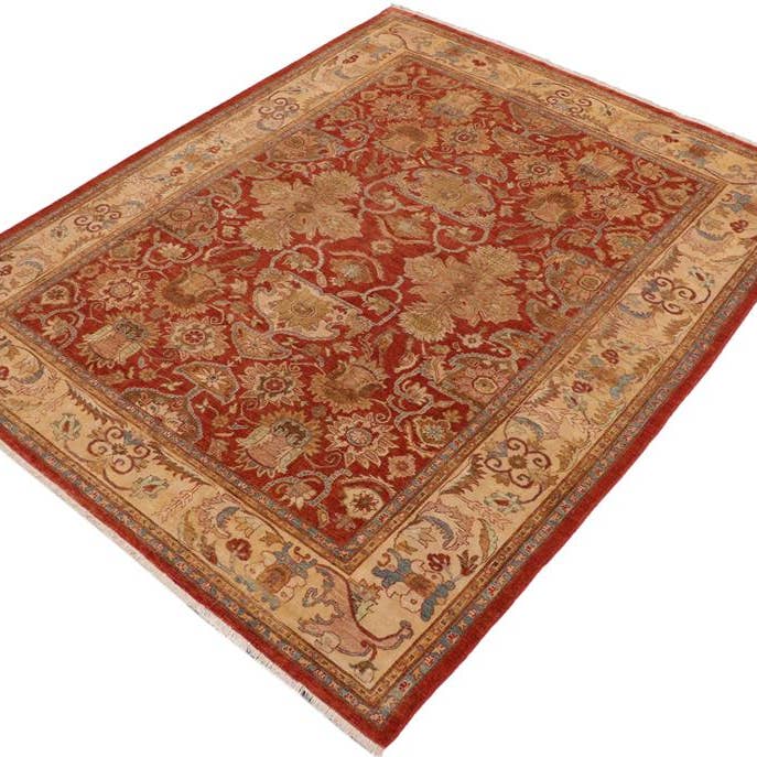 Boho Chic Ziegler Sonya Rust/Beige Wool Rug - 9'1'' x 11'3'' for wholesale by Arshs Fine Rugs