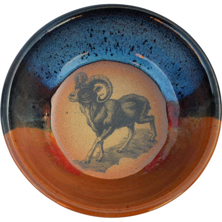 Big Horn 2 Salad Bowl (made to order) for wholesale by Always Azul Pottery