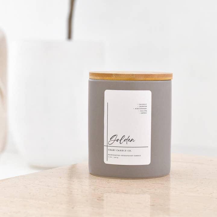 Chari Candle Co. - Wholesale Jar/Filled Candle - Golden2