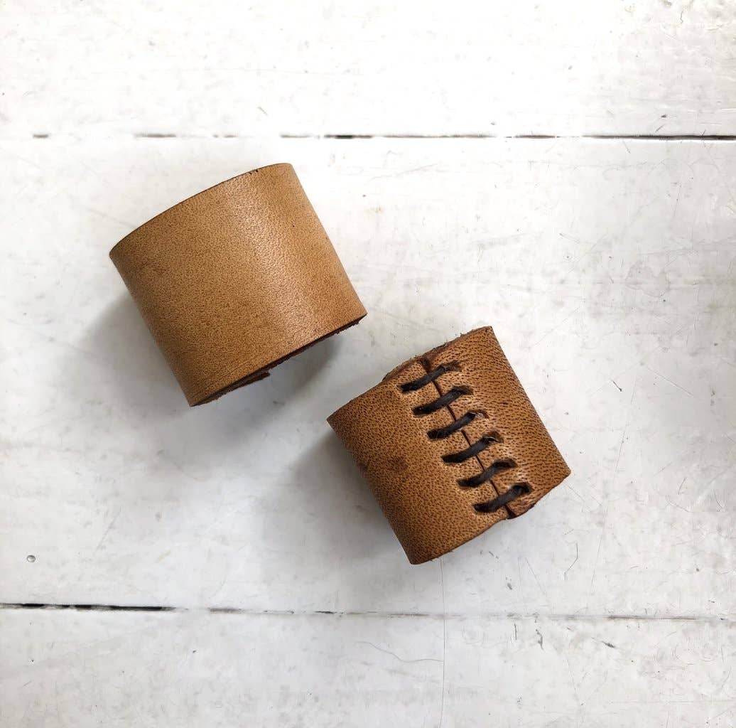 Eco Raw Studio - Wholesale Cuff Bracelet - Naturally Dyed Leather Bolo Bandana Cuff1