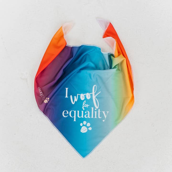 dexypaws - Wholesale Pet Bandana - Dog - Bandana "I Woof For Equality"