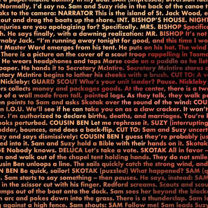 Robotic Ewe – Großhandel Kunstdruck – Moonrise Kingdom - Drehbuch Kunstdruck - Suzy as Raven2