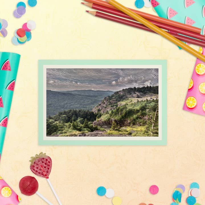 Tarjeta postal estándar con diseño de paisaje, de felicitación, de temporada, para amigos o familiares para venta al por mayor de VIBELINK