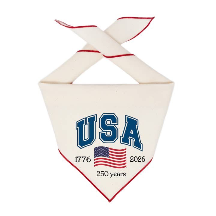 4th of July Dog | Memorial Day | Patriotic Bandana | USA Dog for wholesale by Paisley Paw Designs