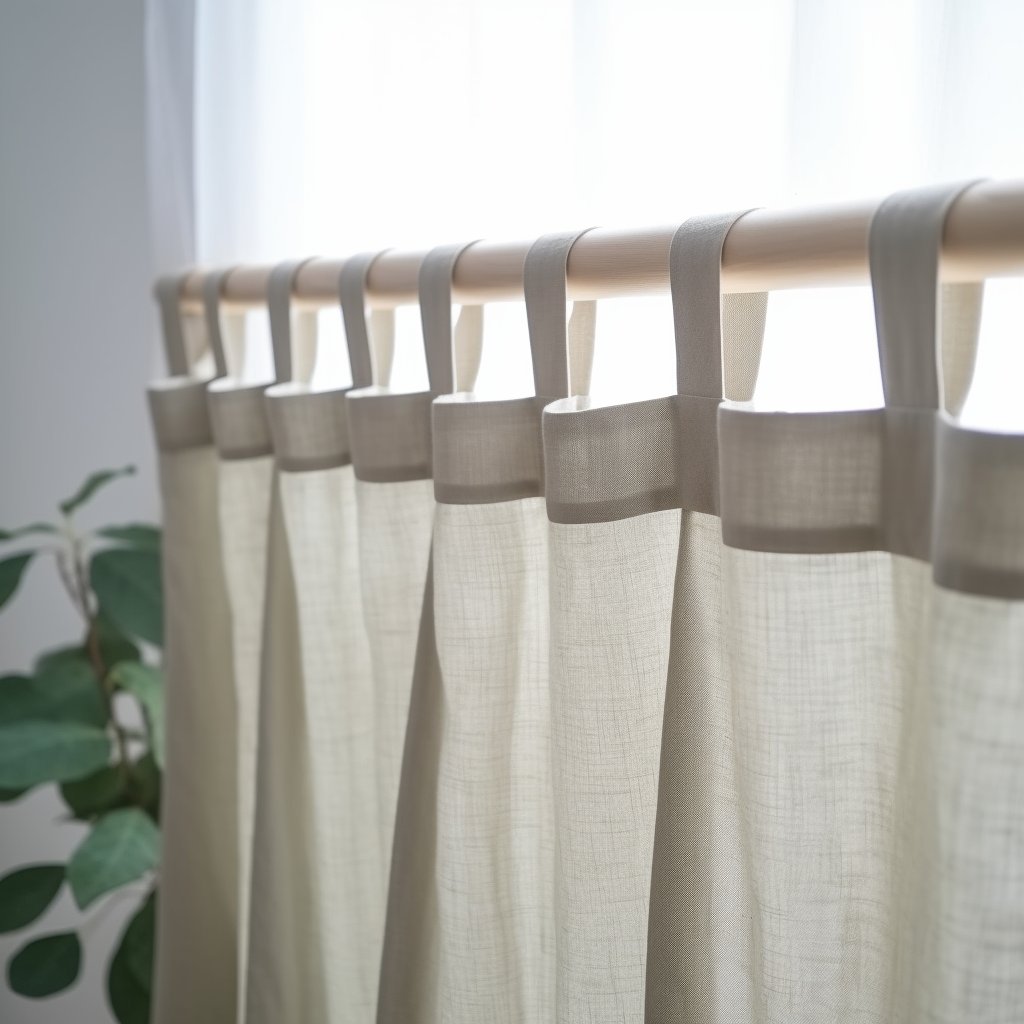 Q VITA - Wholesale Curtain - 100% French Linen Curtain/Drape (2 pcs) - Semi Sheer9