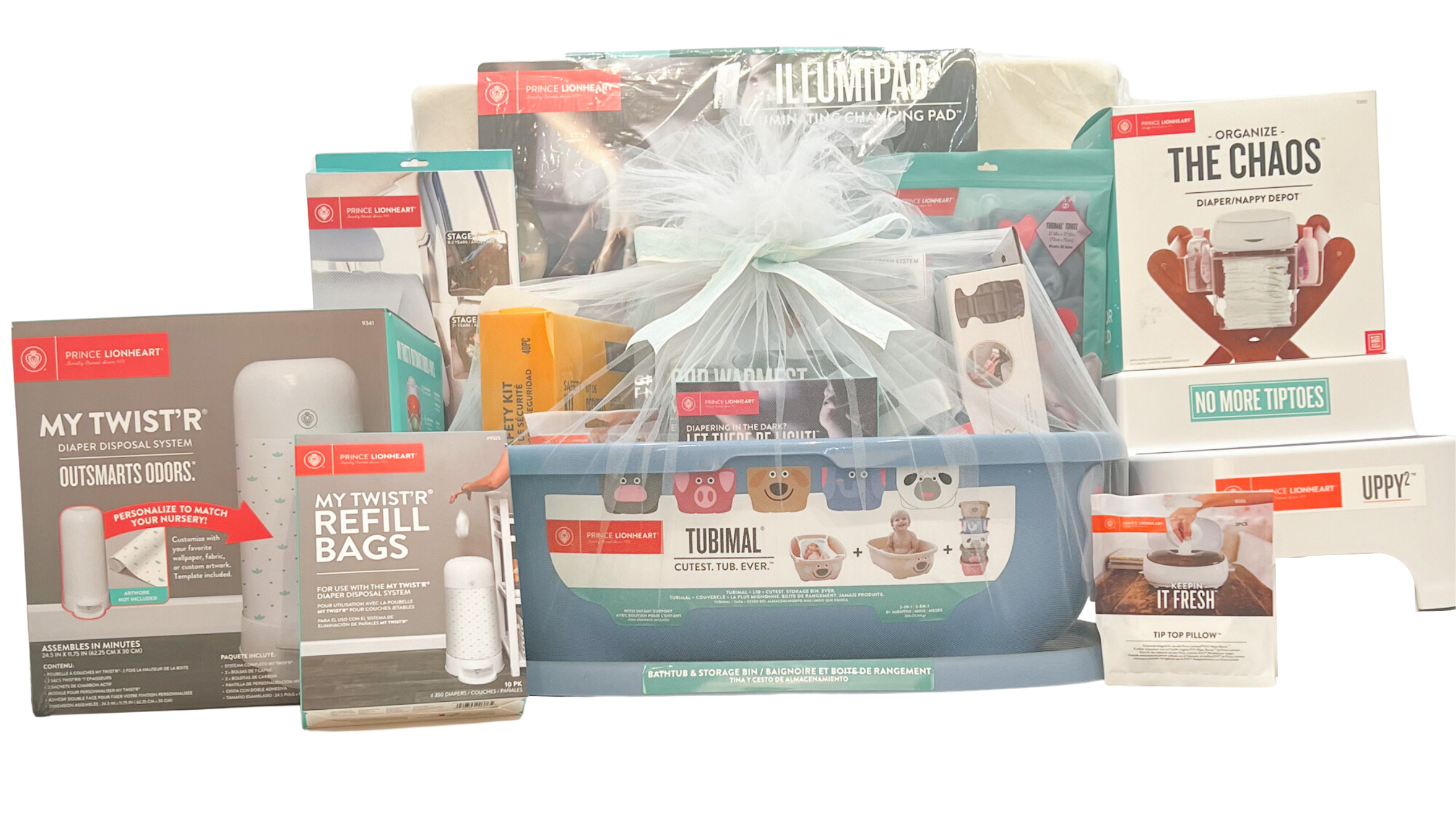 Prince Lionheart - Wholesale New Mom Gift Box/Set - Everything But the Baby Gift Basket: 1 year’s supply of the best of the best from Prince Lionheart0