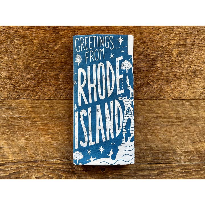 Noteworthy Paper & Press - Wholesale Tea Towel - Rhode Island Tea Towel3