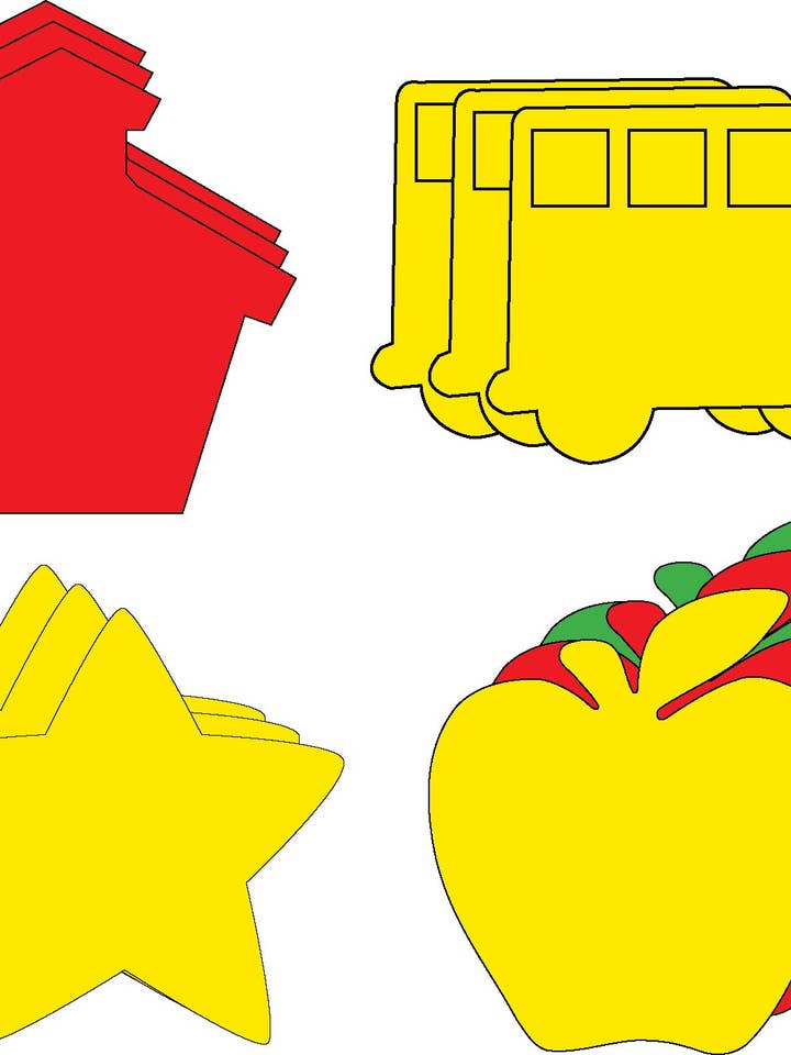 Conjunto pequeno recortado - dias letivos por atacado de Creative Shapes Etc.