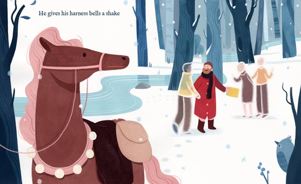 Familius, LLC - Wholesale Preschool Book (3-5) - Stopping By Woods on a Snowy Evening9