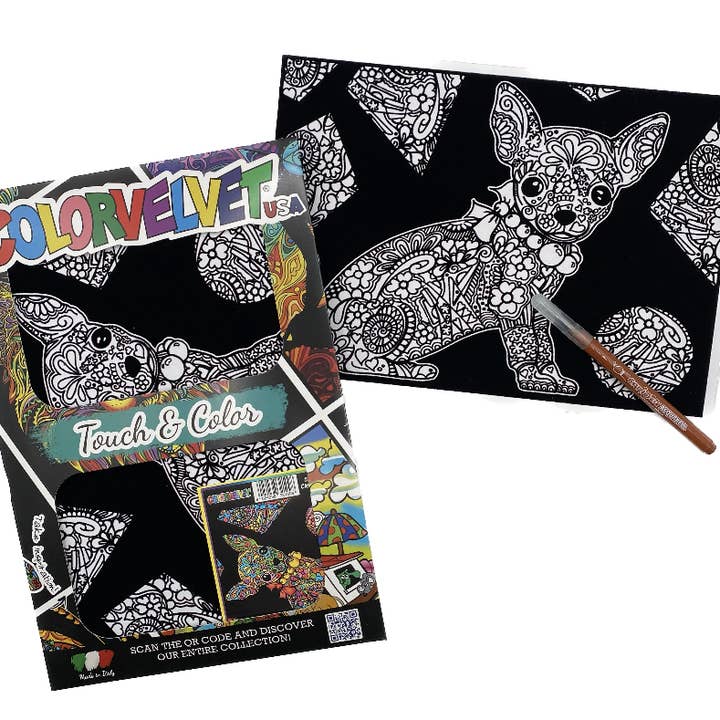 Dog Chihuahua / Small Picture w/12 markers 8.25" x 11.5" for wholesale by Colorverse