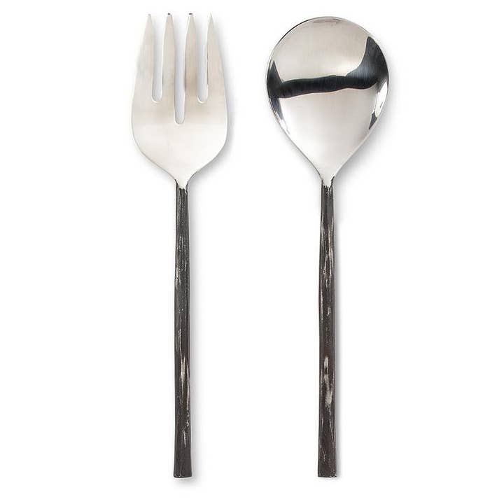 Rustic Black Salad Servers-11"L for wholesale by Abbott