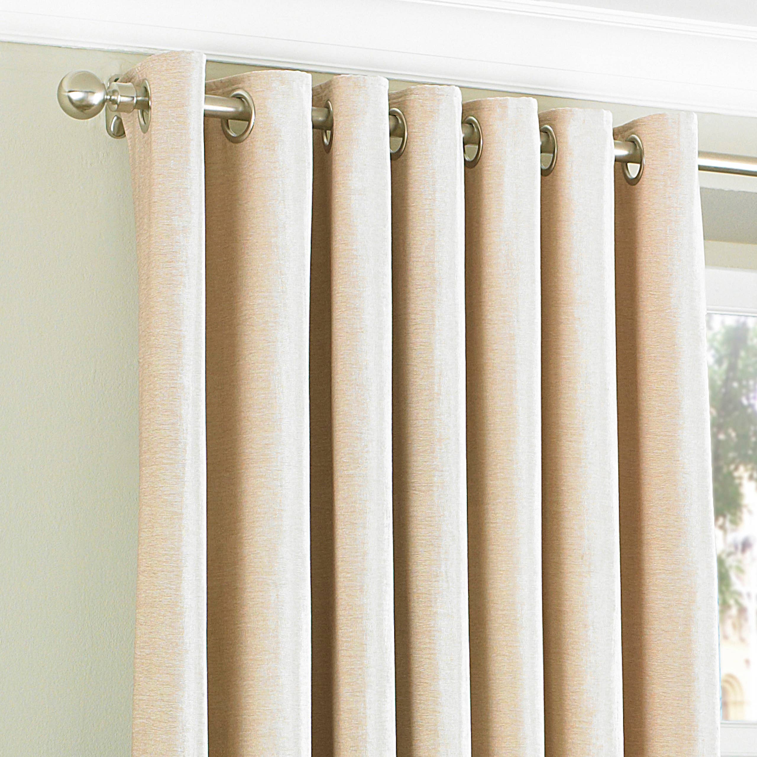 Wellesley Semi-Plain Eyelet Curtains Natural for wholesale on Faire1