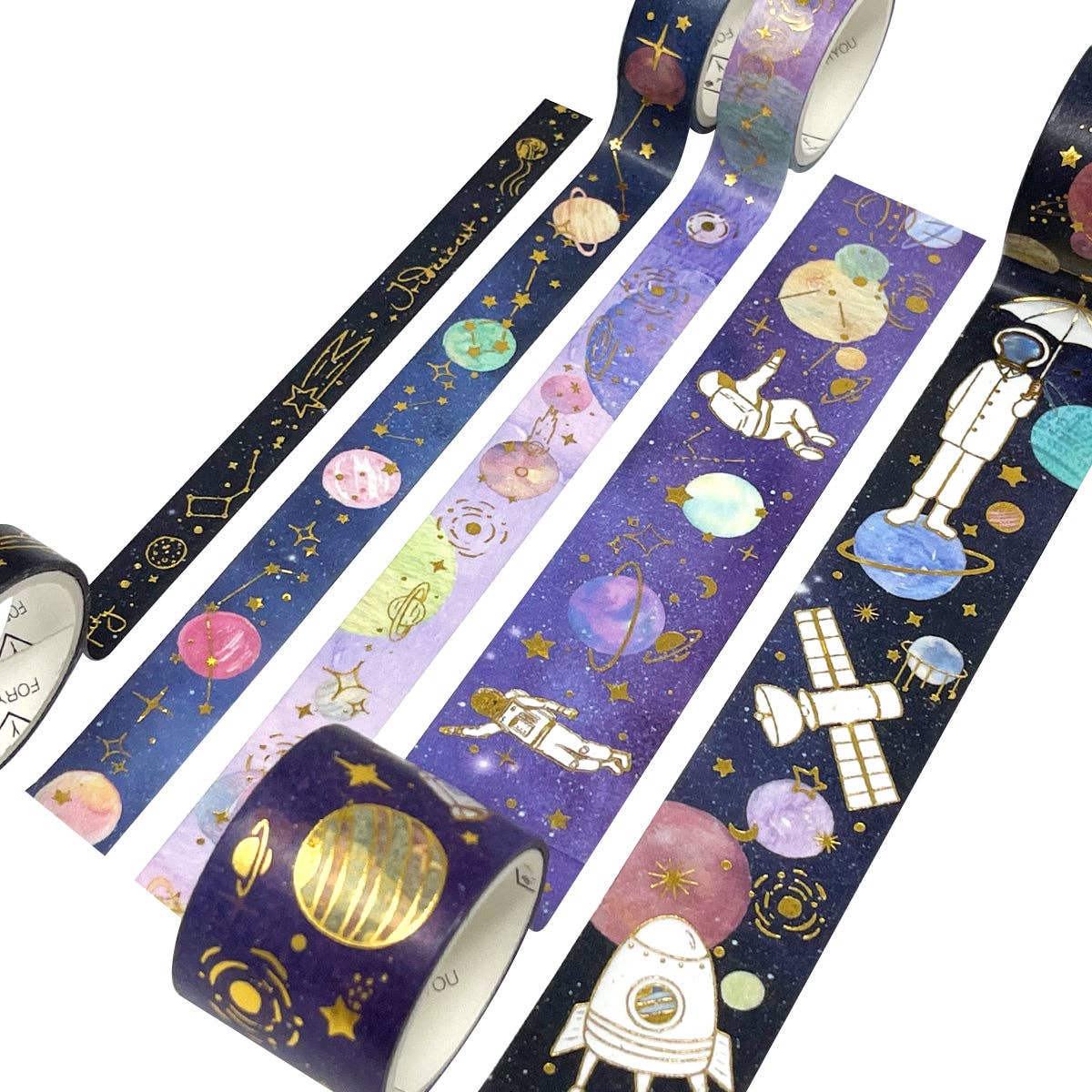 Wrapables.com - Wholesale Washi Tape - Wrapables Decorative Gold Foil Washi Tape and Sticker Set26