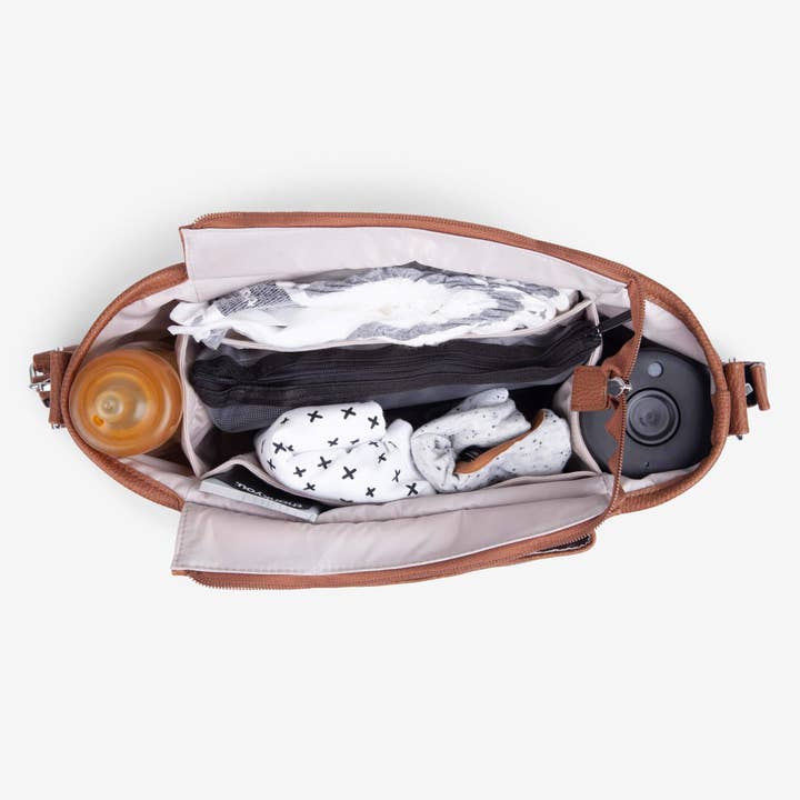 VANCHI - Wholesale Diaper Bag - Baby - VANCHI Pram Caddy - Pebbled Tan
