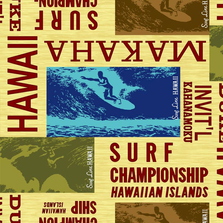 Herr Retro Skjorta - Surf Tävling Gul för wholesale av JAMS World