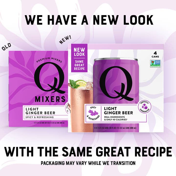 Q Mixers - Wholesale Non-Alcoholic Aperitif/Mocktail - Q Mixers Light Ginger Beer - 4pk/7.5oz Cans1