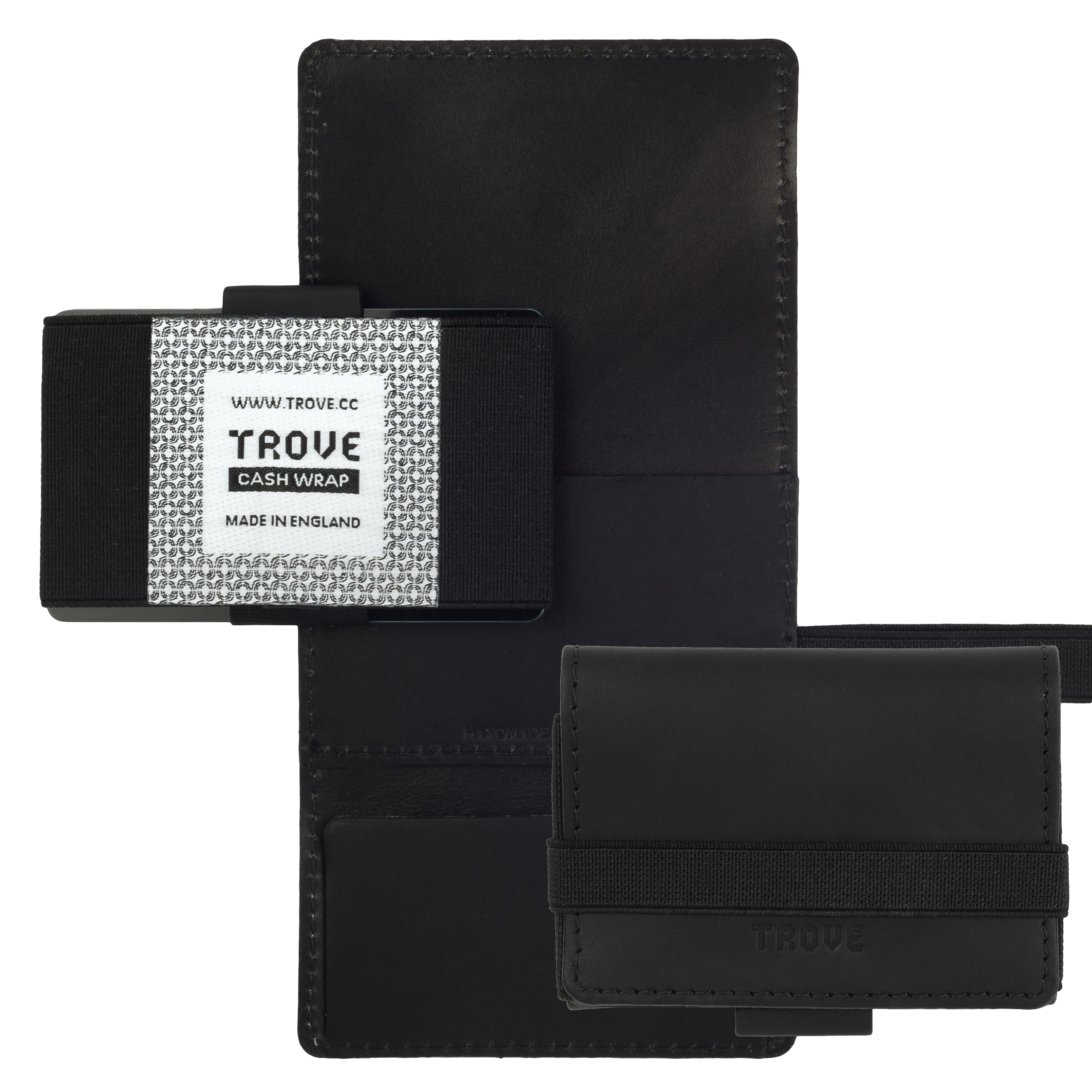TROVE - Wholesale Card Holder - Women's - TROVE Cash Wrap: Reflex Black3