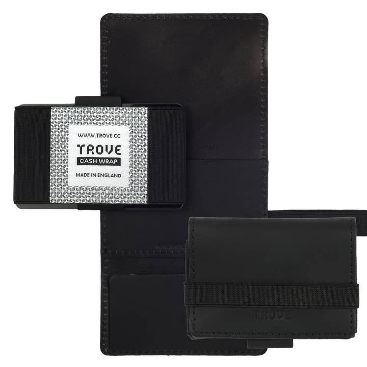 TROVE - Wholesale Card Holder - Women's - TROVE Cash Wrap: Reflex Black3