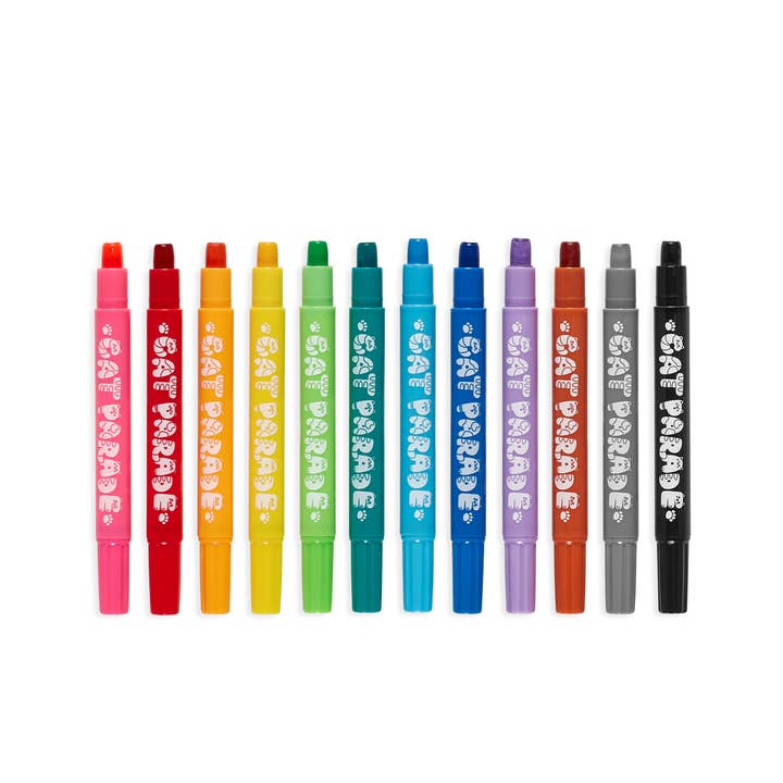 OOLY - Wholesale Crayons - Kids & Baby - Cat Parade Gel Crayons - Set of 12