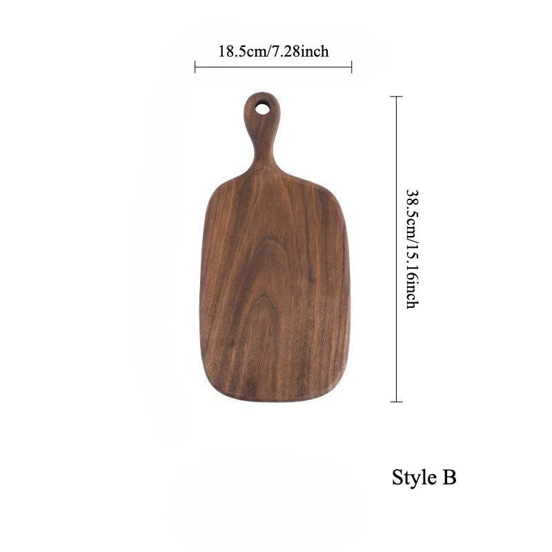 Gohobi （We cover U.S. import duties） – wholesale Cutting board – Gohobi Black Walnut Wooden Cutting Board with Handle1