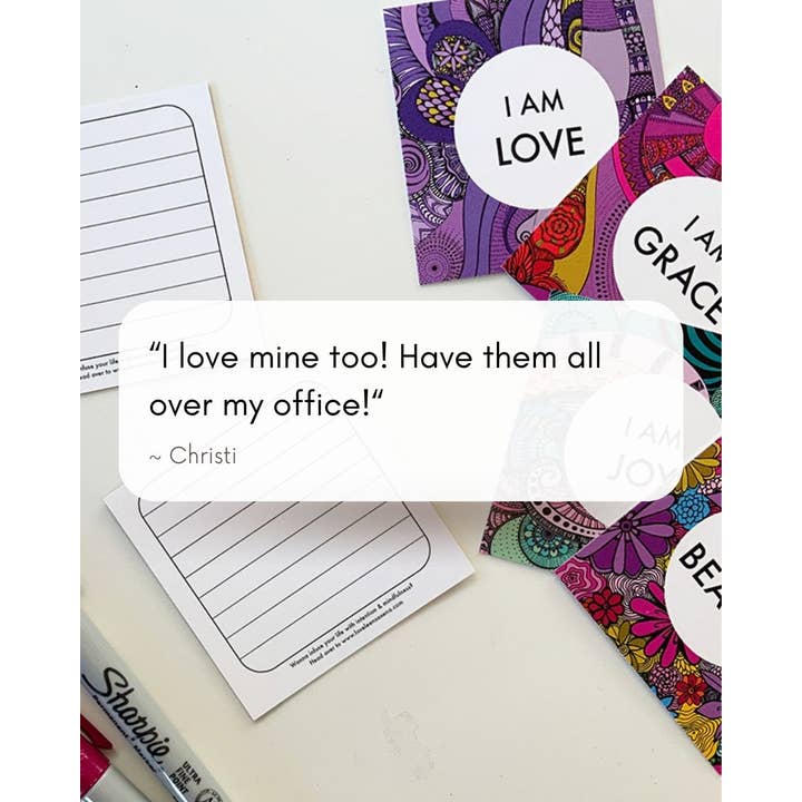 LOVELEEN®️ - Wholesale Tarot Cards - The 'I AM' mantra deck (w/ 30 unique mantras)6