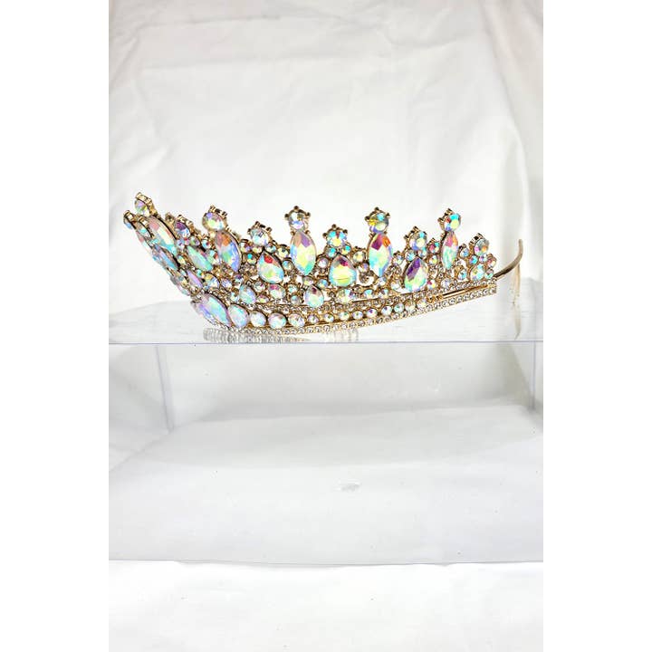 Chicas - Wholesale Tiara - Women's - One Size Fits All Tiara With Jewels HT93212