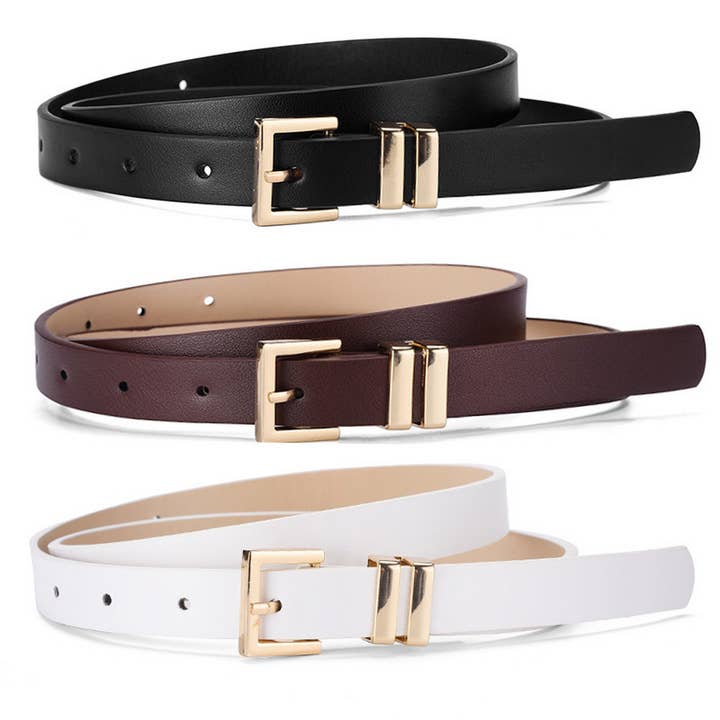 ACCITY - Wholesale Belt - Women's - SIMPLE ALL-MATCH DRESS WITH SLIM WAIST BELT_CWABE0593