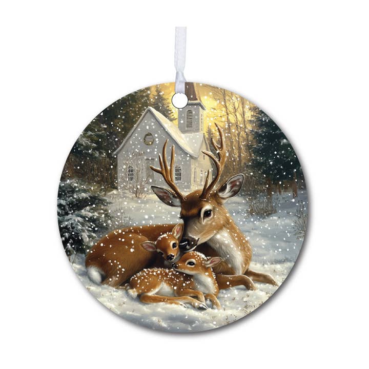 Christmas 2025 Deer Ornament | Holiday Home Decor for wholesale by LifeSong Milestones