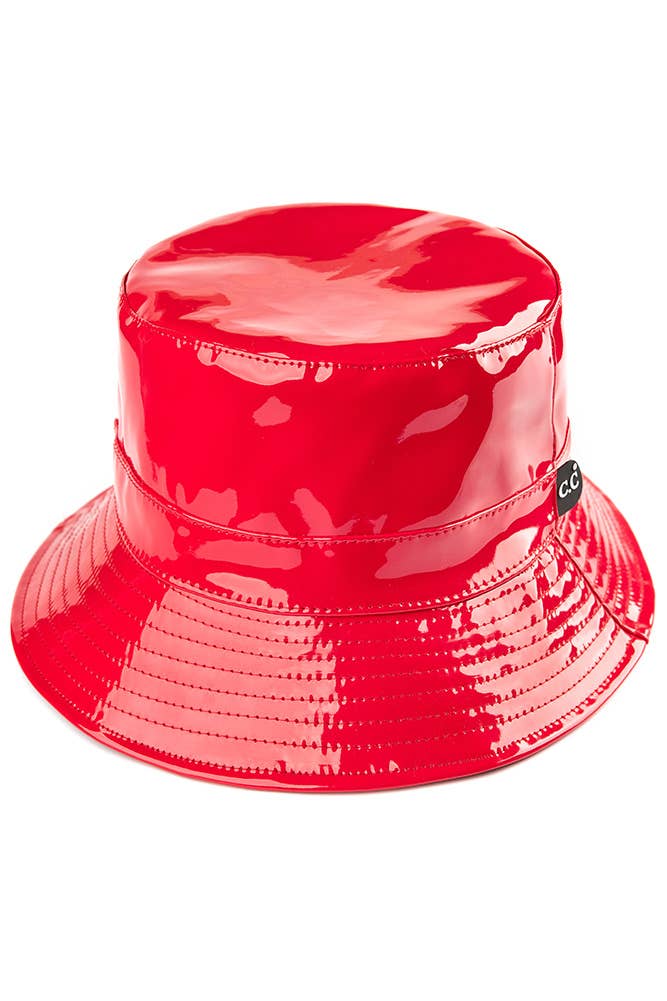 Hana - Vendita all'ingrosso Cappello da pescatore - Donna - Cappello a secchiello impermeabile lucido a tinta unita C.C5