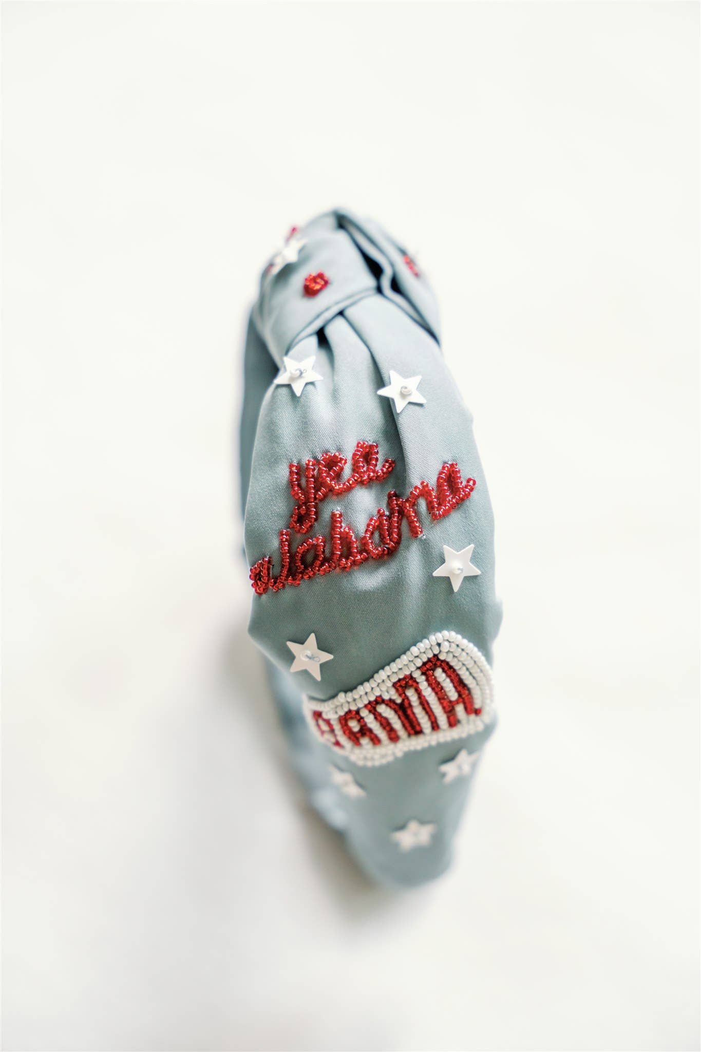 Gracefully Made Art – wholesale Fashion headband – women's – The University of Alabama Beaded Headband (dark grey) 4