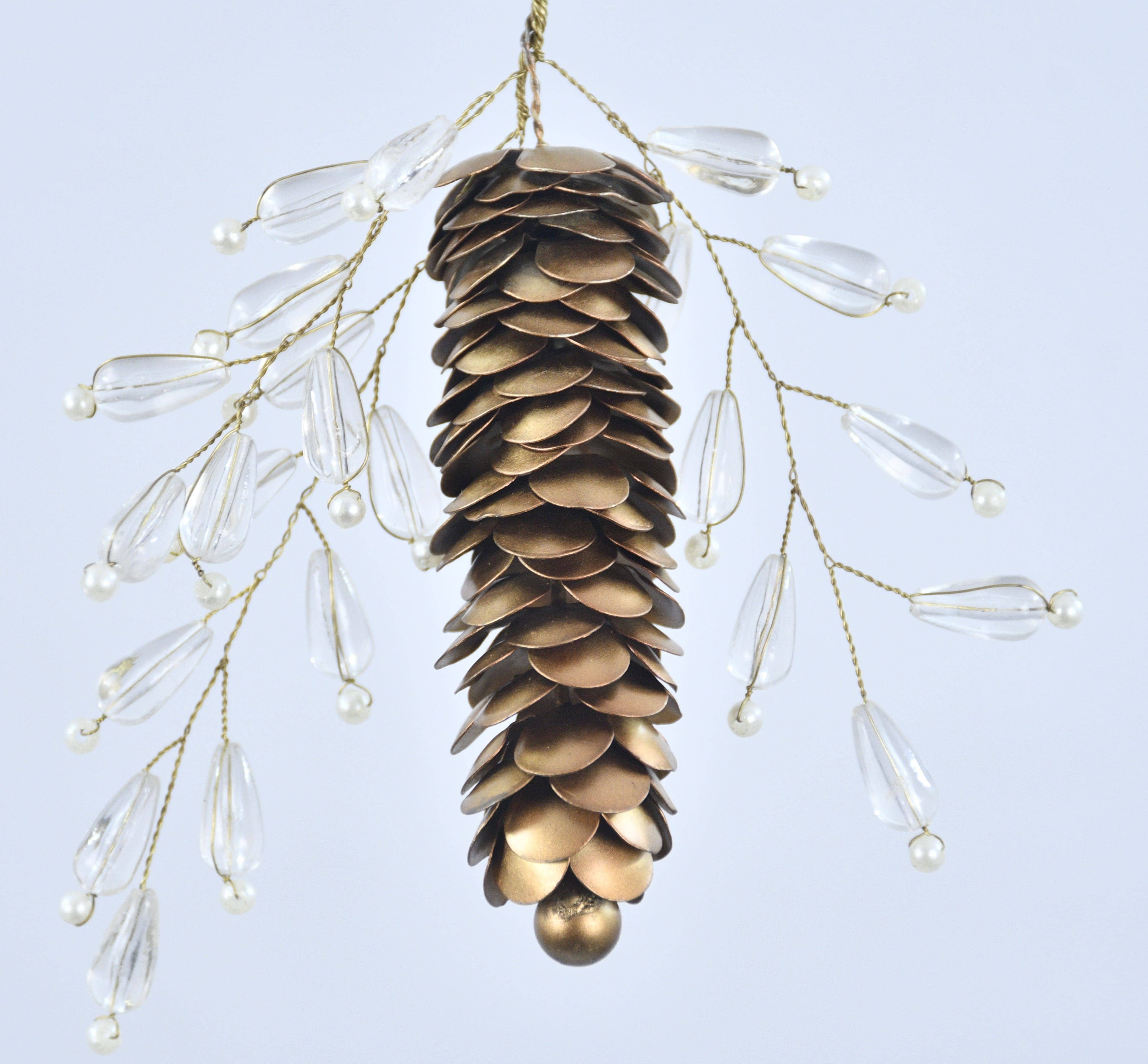 Lila Rasa - Wholesale Ornament -  Pinecone Hanging Ornament0