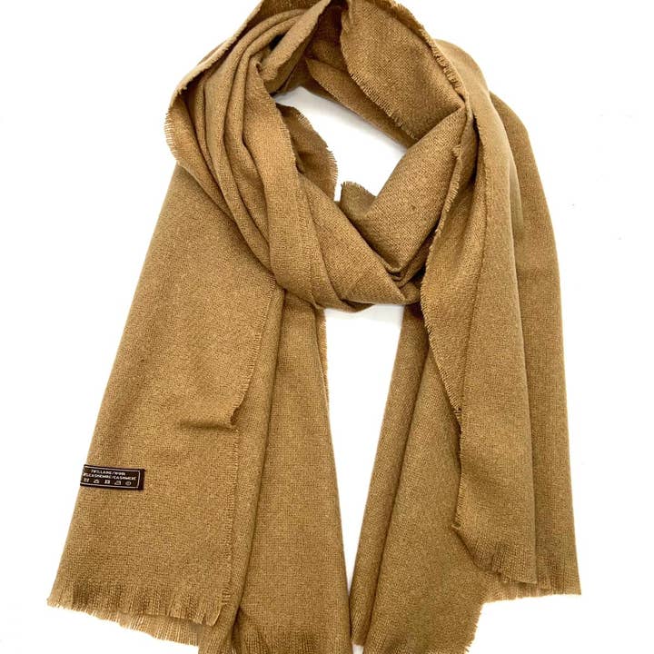 LINETA - Wholesale Scarf - Women's - HH-175 Plain scarf with short fringe19