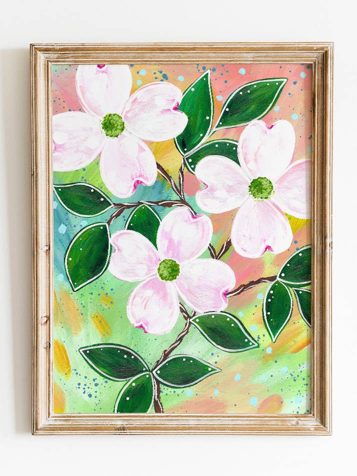 Dogwoods Bethany Joy Art Print voor wholesale door Bethany Joy Art