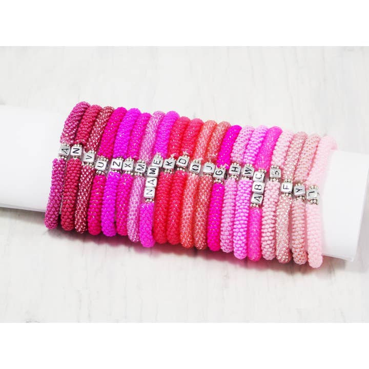 Ninolia – wholesale Beaded bracelet – Custom Word Beaded Bracelet Pink Boho Stack Personalized Jewelry Mama Mom Wifey Mother’s Day Gift for Women or Teen Girls. Choose Your Color1
