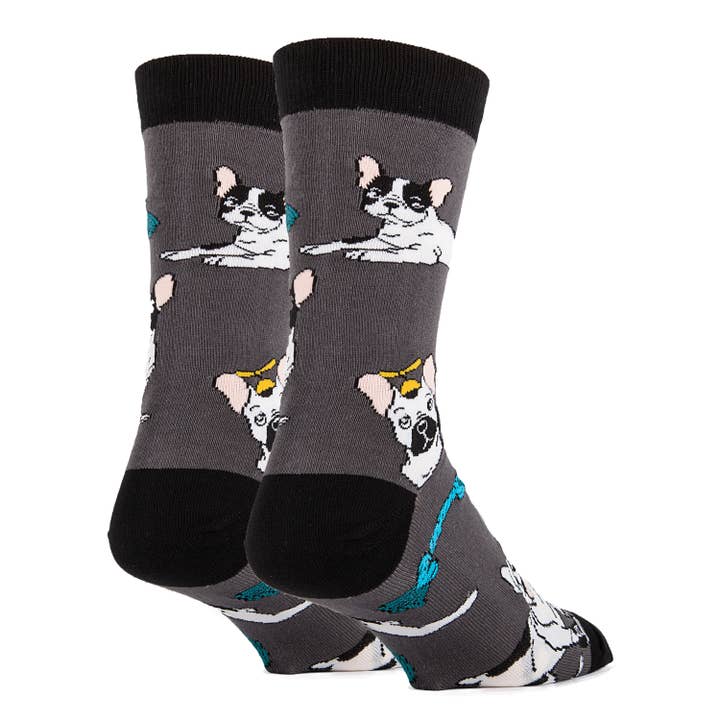 Oooh Yeah/Sock It Up/Oooh Geez Slippers - Wholesale Socks - Men's - Pardon My | Men's Funny Animal Crew Socks3
