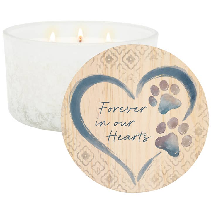 "Forever In Our Hearts" 3-Wick Candle for wholesale by Gift & Garden by Carson